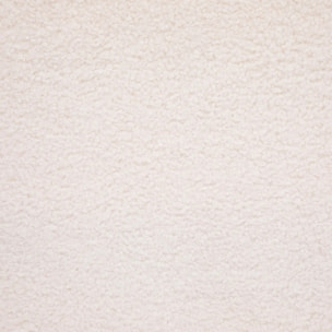 Chaise "Slano" - bouclette - pieds imitation hêtre - blanc