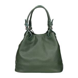 Borsa a spalla da donna In Vera pelle Made in Italy 29x32x17 cm