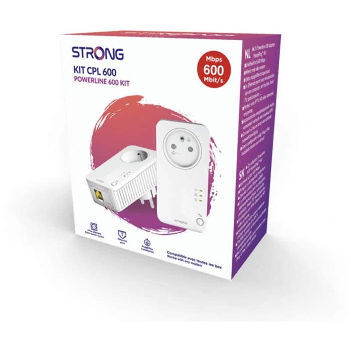 CPL Wifi STRONG KIT 600MB PACK DE 2