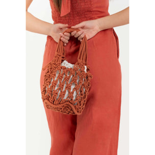 Kocca - Borsa bucket corda intrecciata Donna