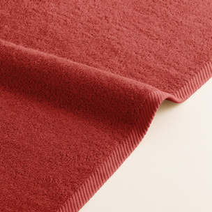 Set 2 toallas ducha + 2 toallas lavabo terracota-salmon serenity