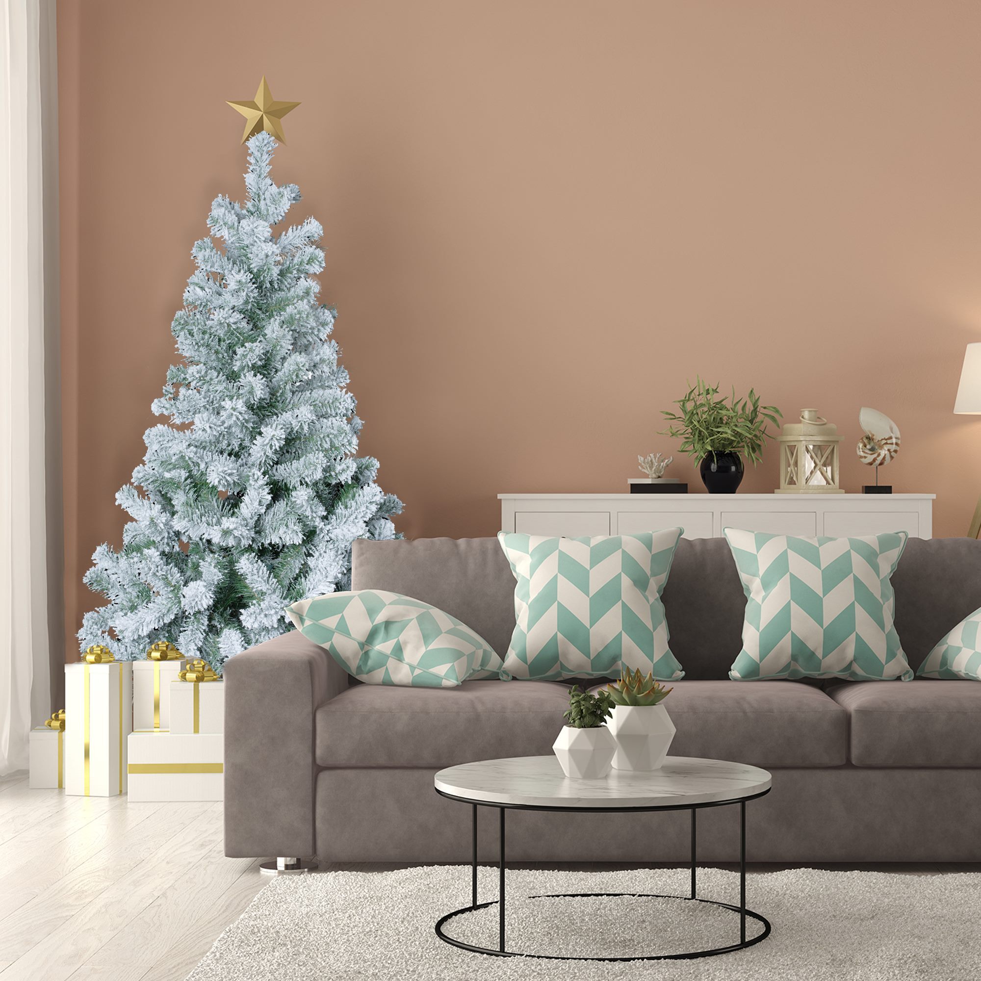 Abeto efecto nevado180 cm