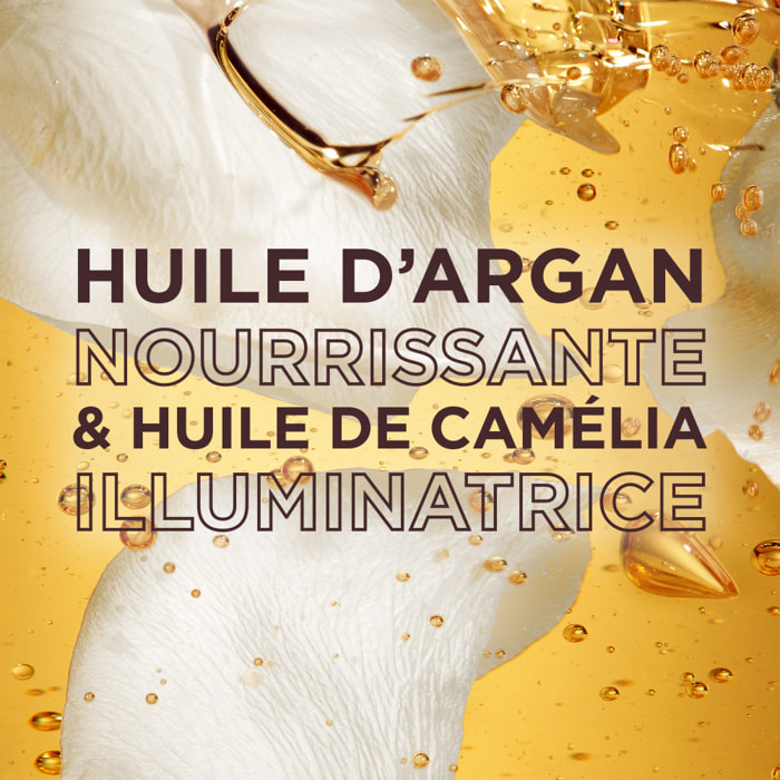 Lot de 6 - Garnier Ultra Doux Huiles Merveilleuses Shampooing Nourrissant à l'Huile d'Argan & de Camélia 600ml - Homme & Femme