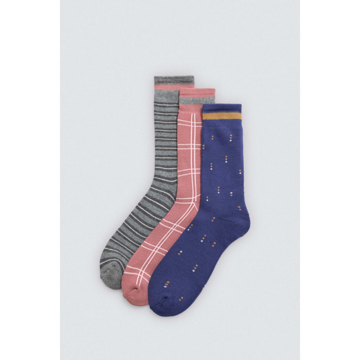 Confezione da 3 calzini termici stampati