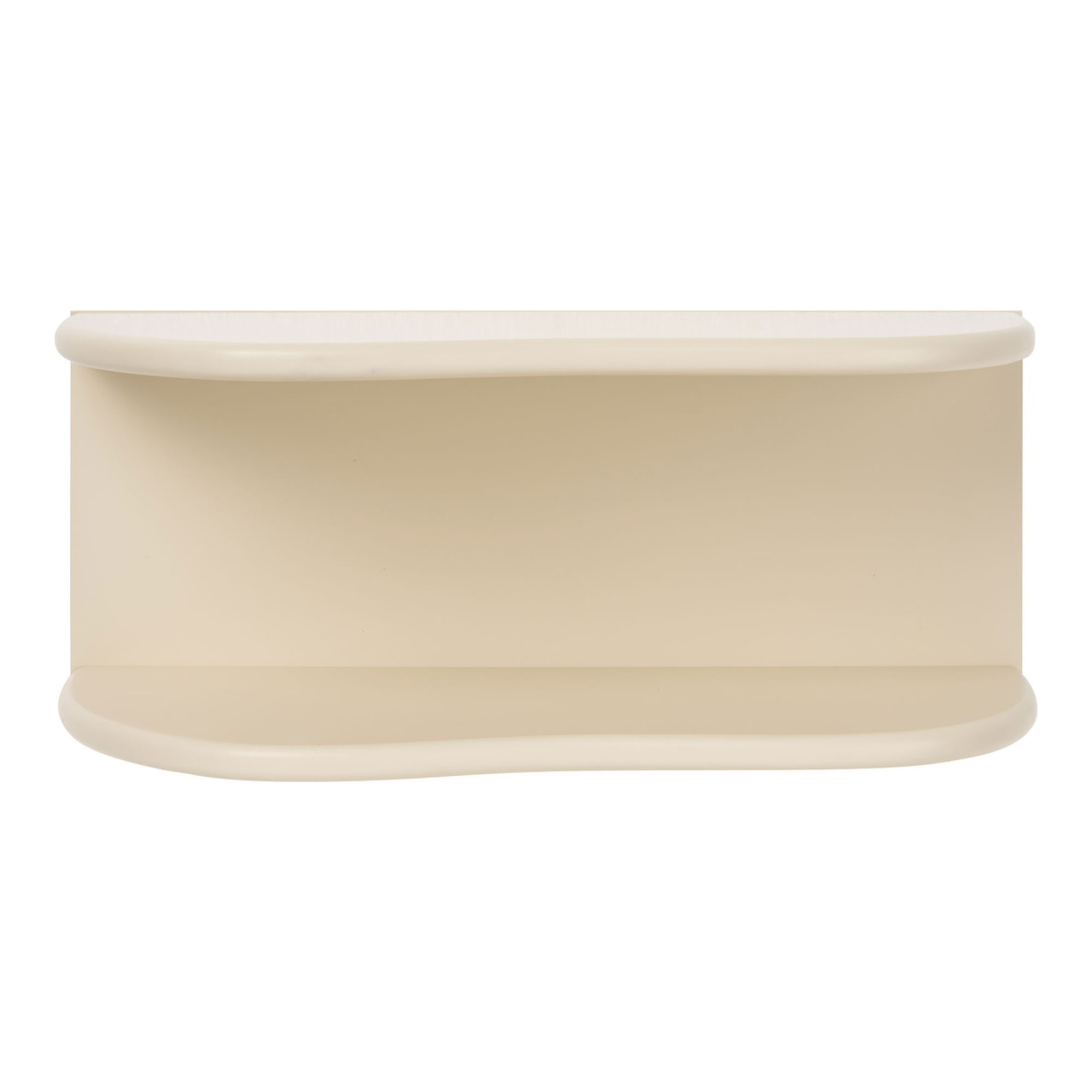 Mensola da parete Botta in MDF beige 44x17,5x18 cm