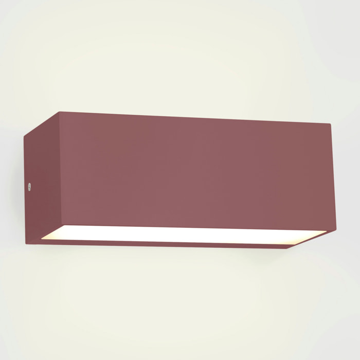 Forlight Ara aplique exterior rectangular marrón para bombilla E27