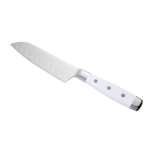 juego de 3 cuchillos de acero inoxidable + tacoma en color blanco