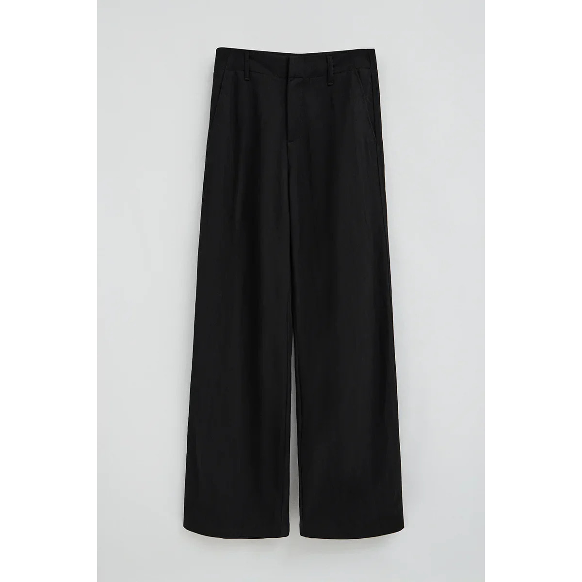 Pantalón negro de corte recto con logo Polo Club