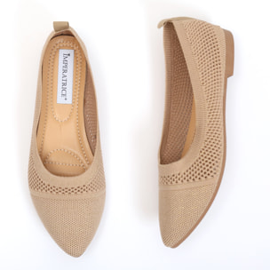 Ballerine in tessuto traforate