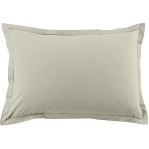 Lot De 2 Taies D'oreiller 100% Coton 57fils Grege