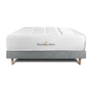 Ensemble 2p - Matelas Ressorts ensachés et mémoire de forme - Maxi Epaisseur : 26cm - Confort : Équilibré - Tissu - Windsor