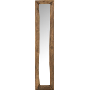 J-Line miroir Murale Slim - bois - marron - small - 120 x 24 cm