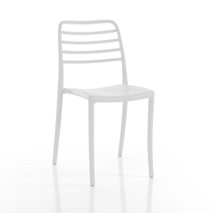 TOMASUCCI Set 4 sedie da interno / esterno JONAS WHITE Bianco