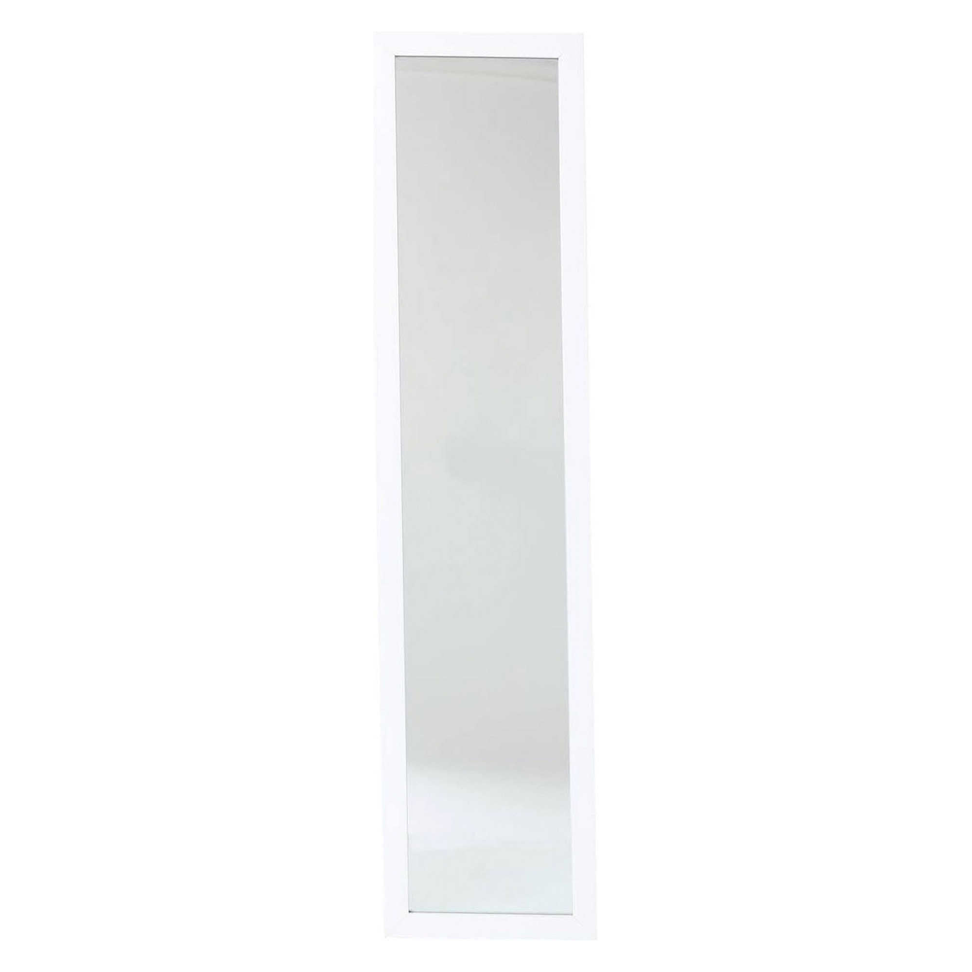 Espejo de pie clásico, 35 x 155 cm, blanco