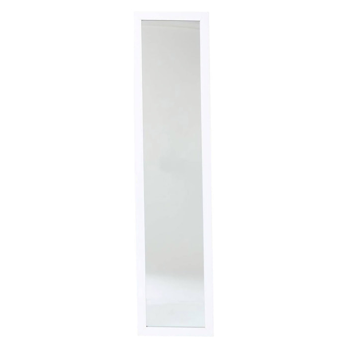 Espejo de pie clásico, 35 x 155 cm, blanco