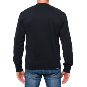 Sudadera de cuello redondo Hot Buttered Eagle Negro