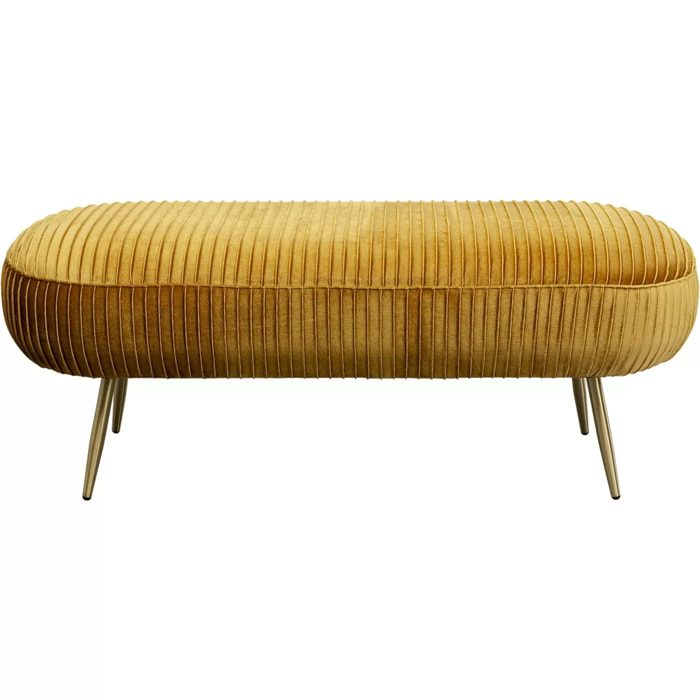 Banc Suri velours ocre Kare Design