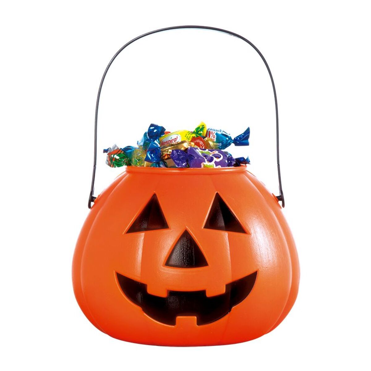 CALABAZA PORTACARAMELOS NARANJA