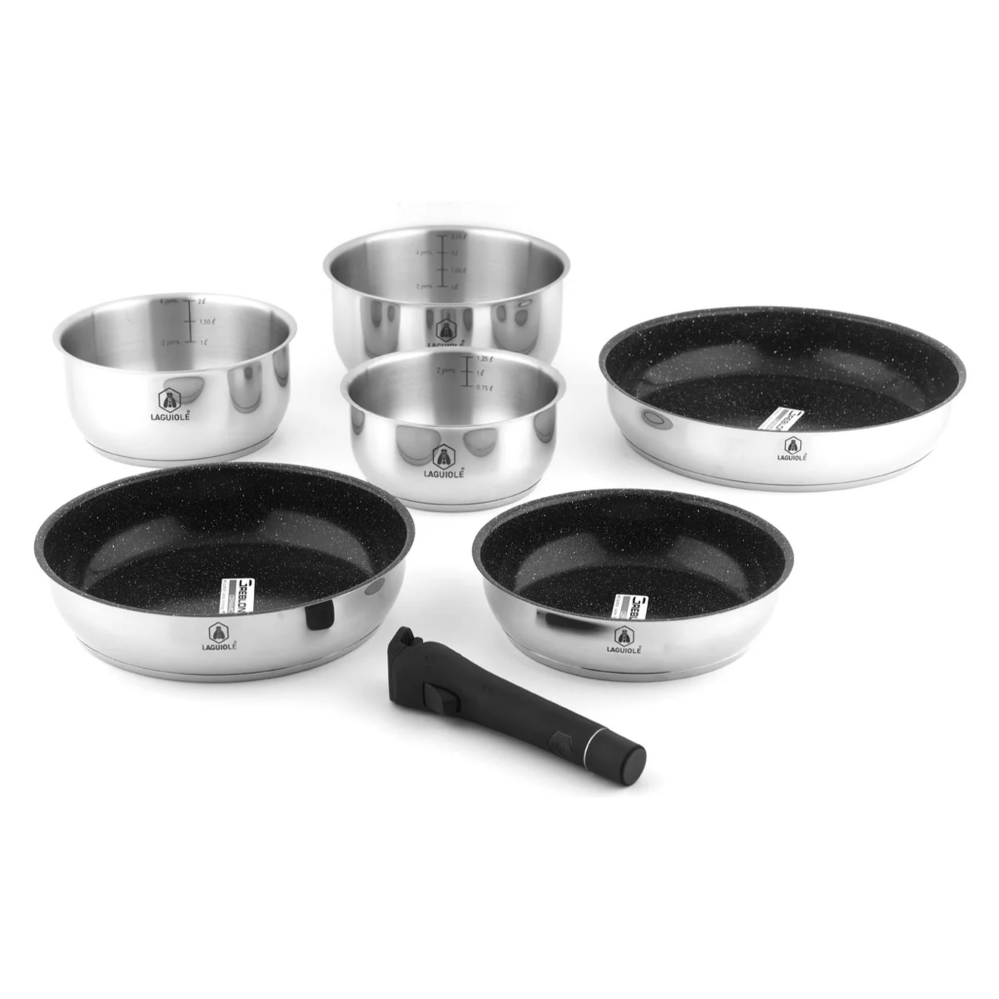 Set 7 pièces inox céramique