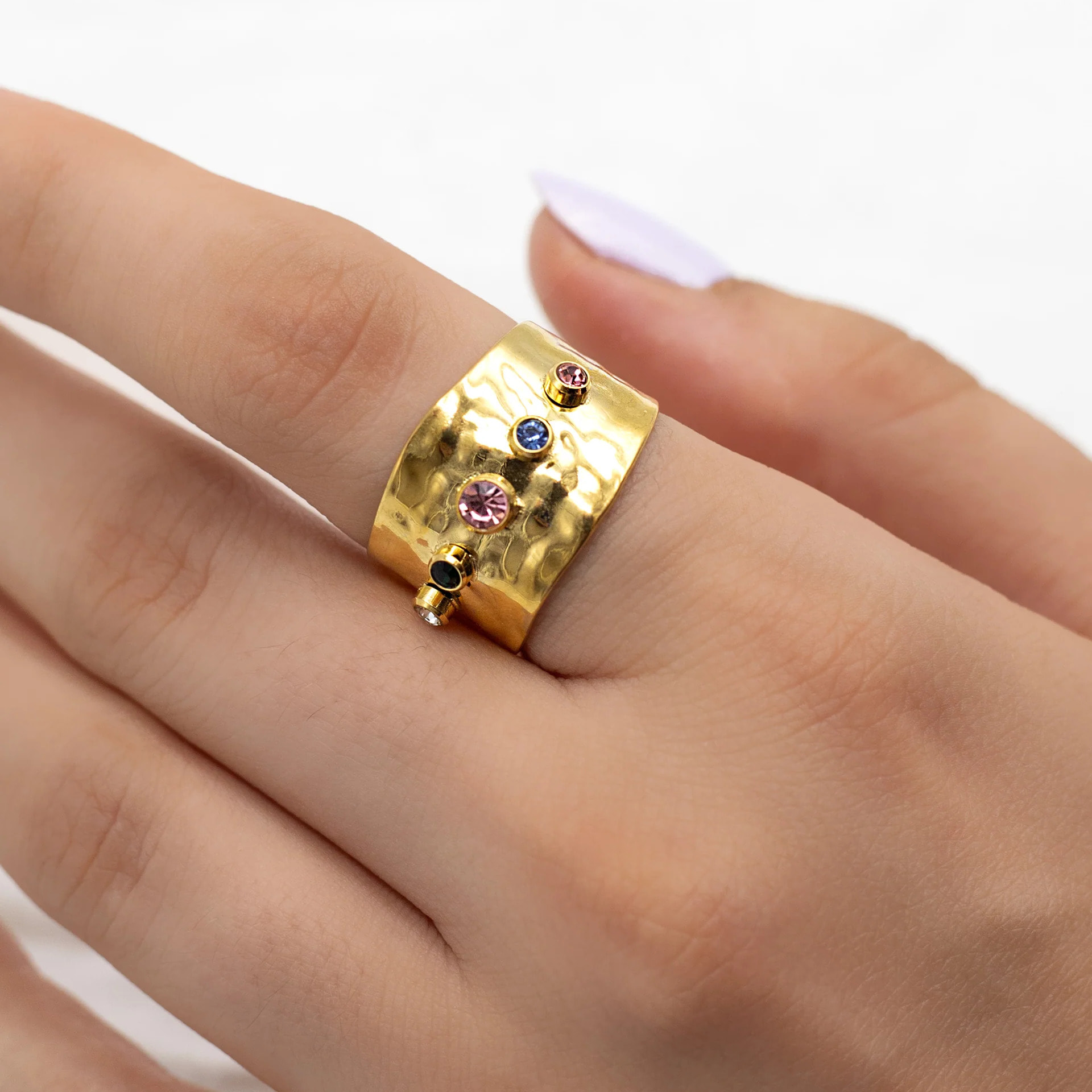 ANILLO COLORFUL WHIM · DORADO