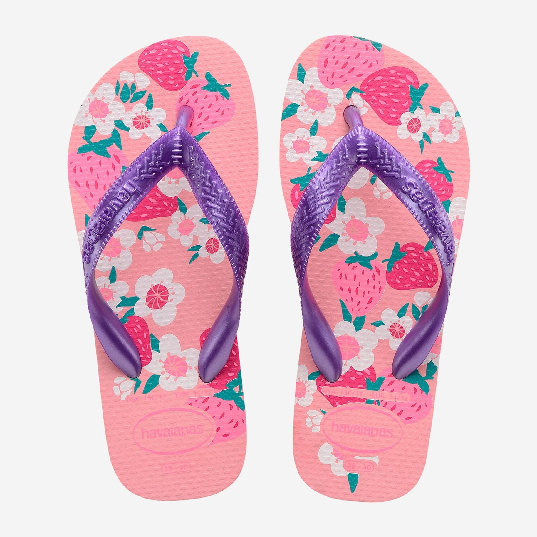 Infradito Havaianas Havaianas Kids Flores Macaron Pink Viola