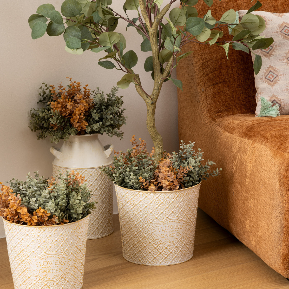 2 cache-pots "Tino" H20 22cm