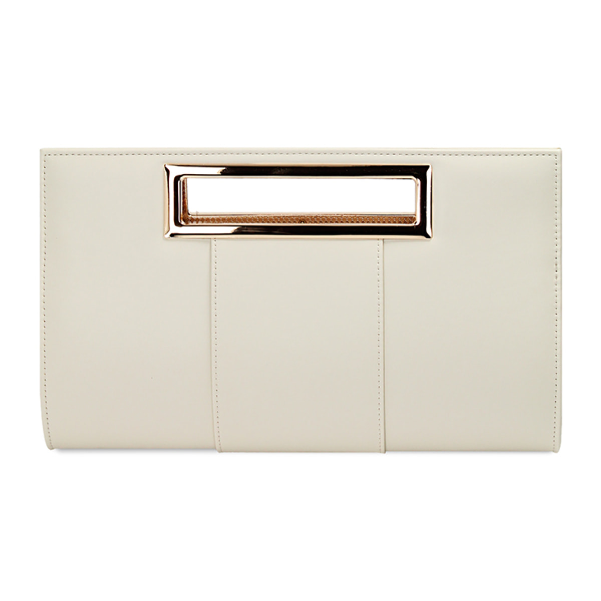 Bolso de mano crema