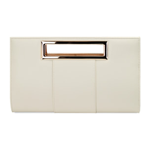 Bolso de mano crema