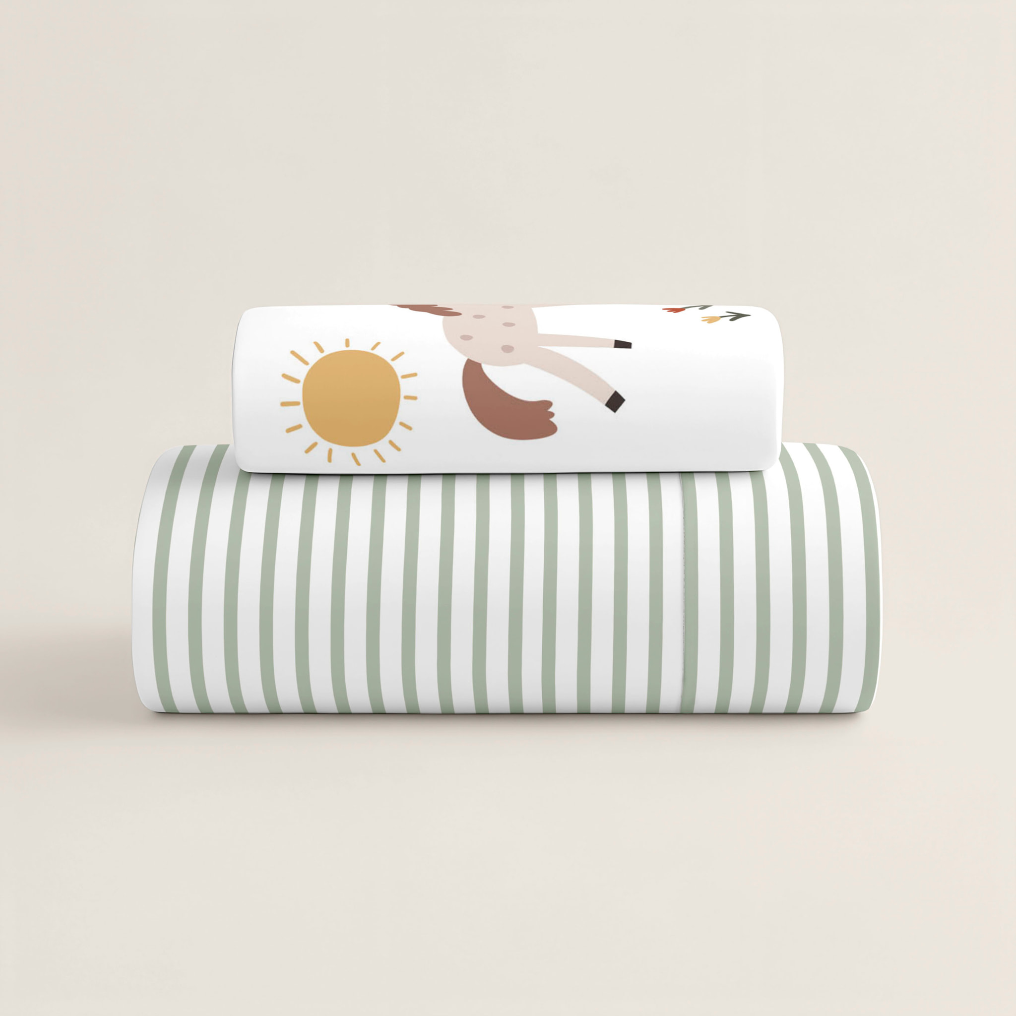 Cool Kids - Funda Nórdica Estampada - Reversible - Infantil - Cierre Solapa - 100% Algodón - Incluye 1 Funda de Almohada - Cuna/Maxicuna - Farm Life