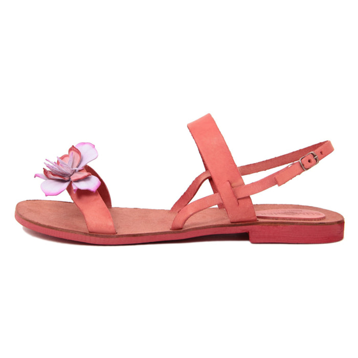 SANDALO FLAT Summery Rosso