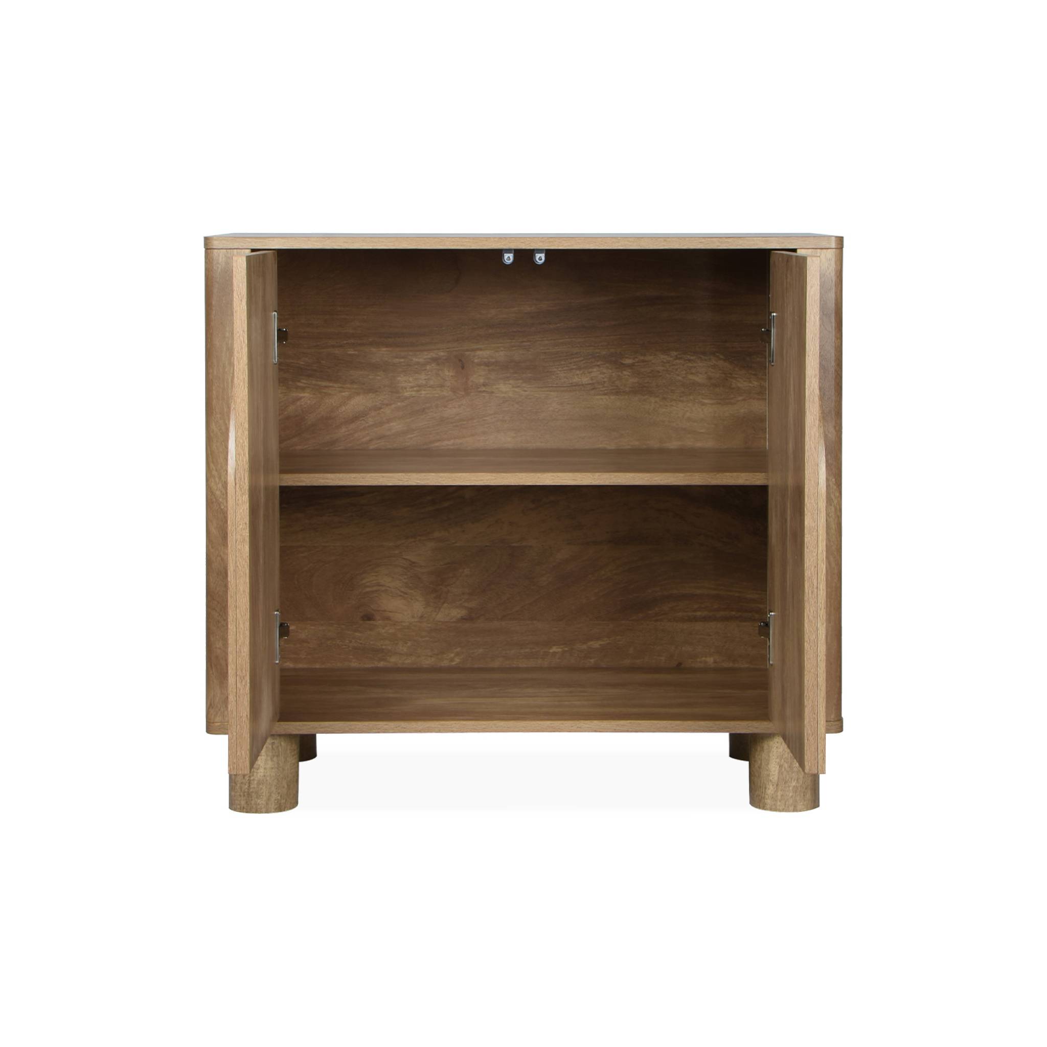 Buffet exotique bois MDF. buffet bas. 2 portes longueur 80 cm