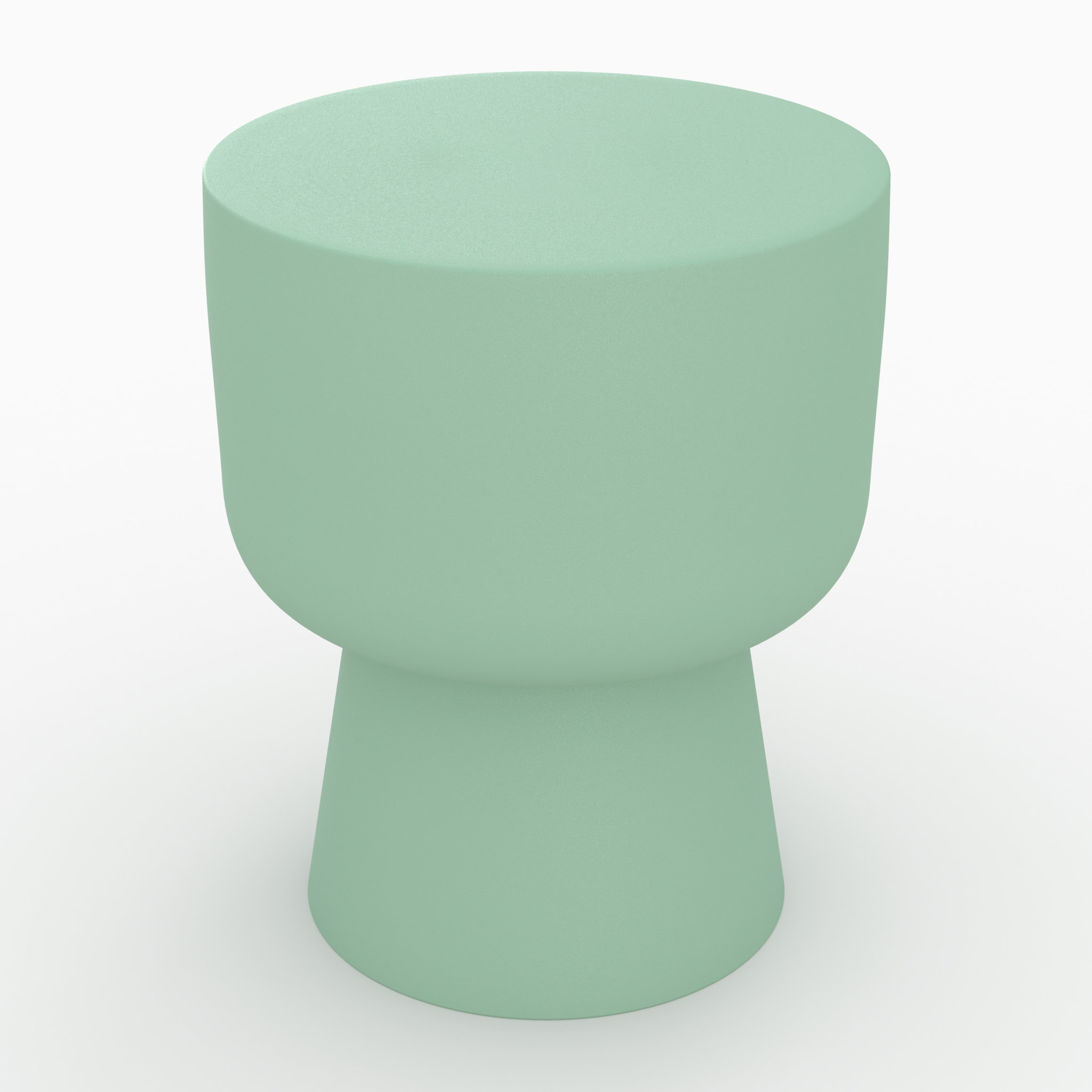 Table d'appoint ronde en métal vert D34 cm - Prisca