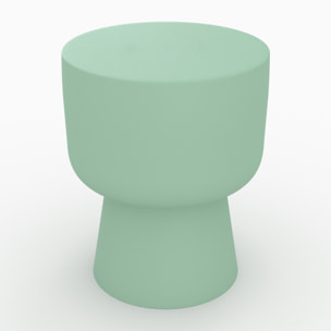 Table d'appoint ronde en métal vert D34 cm - Prisca