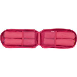 Plumier mochila c/4 port.vacio blackfit8 fresa