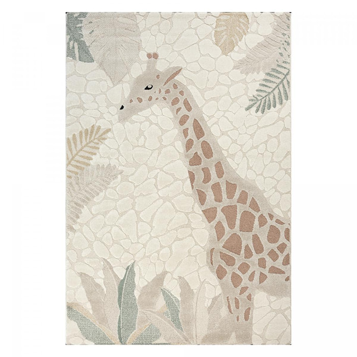 Tapis enfant Girafe beige Tame