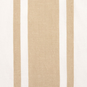 Funda de cojín algodón rayas Sonacu color marron beige Algodón