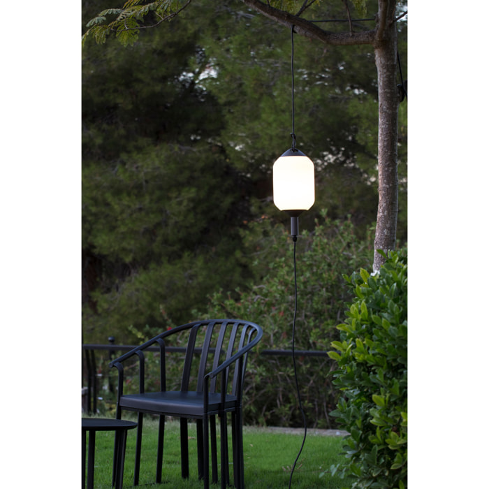 SAIGON OUT R17 Lampe suspension grise/blanche mat cone cap