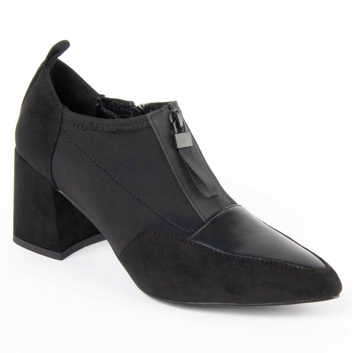 Zapato De Tacón - Negro - Altura: 6 Cm