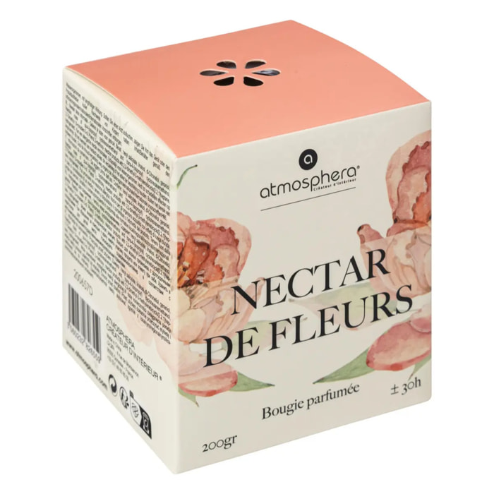 Bougie parfumée cloche "Oudy" 200g pivoine