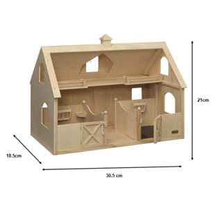 BREYER DELUXE WOOD BARN, GRAN ESTABLO REALISTA DE MADERA