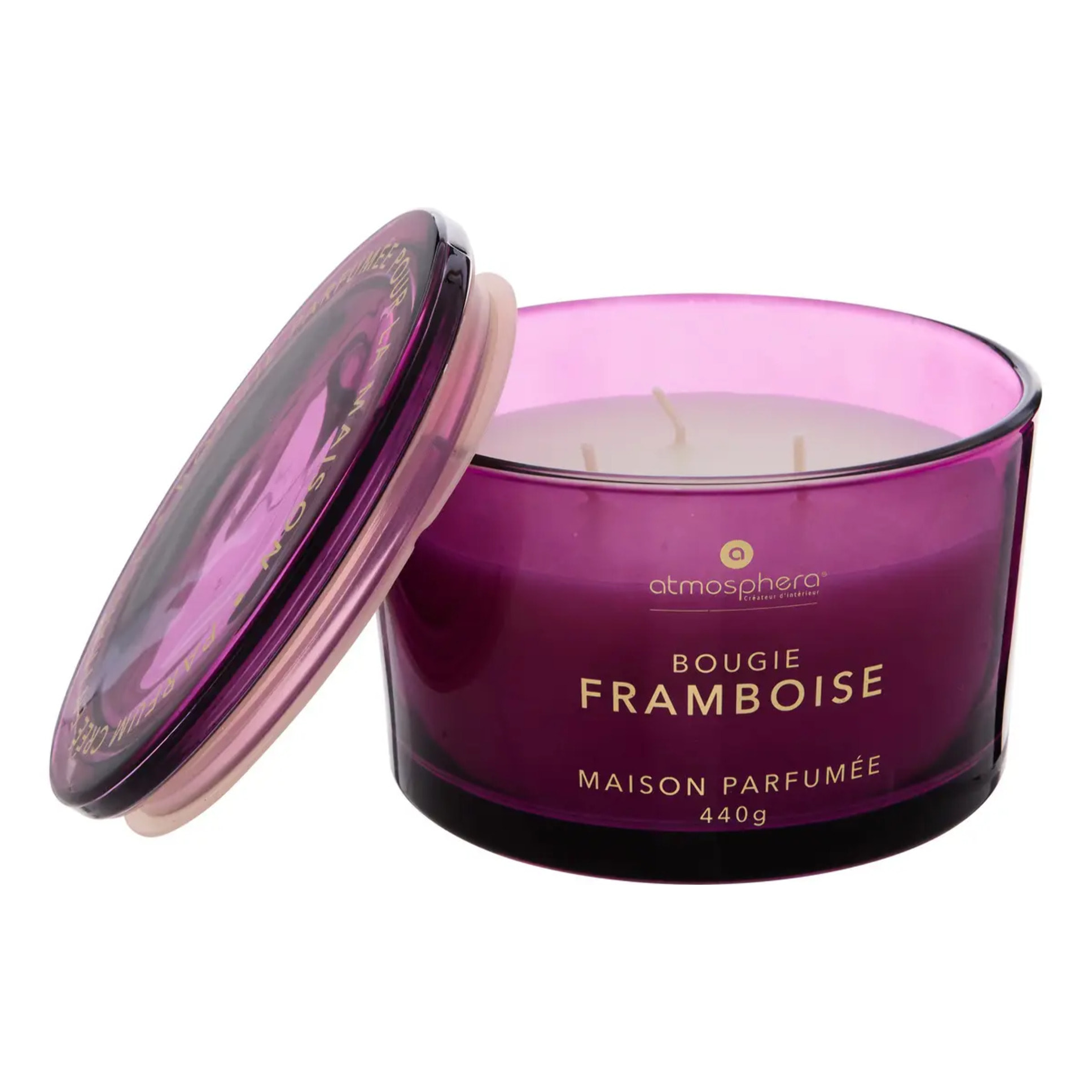 Bougie parfumée 440 g Glowy framboise