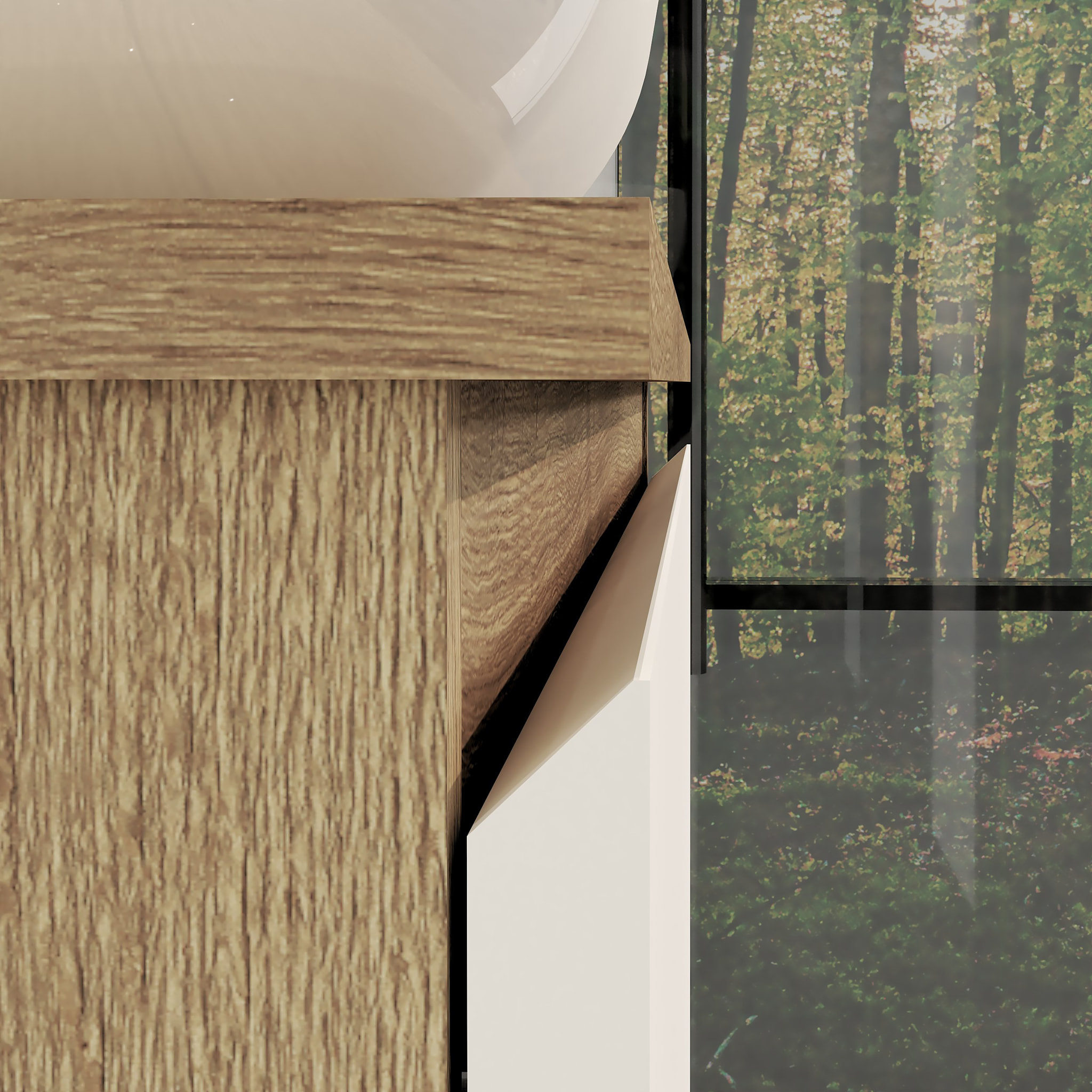 ENSEMBLE DE SALLE DE BAIN NIA | MEUBLE SUSPENDU | 100 CM BLANC | DEUX TIROIRS |LAVABO SUR PLAN | MIROIR NON INCLUS | MEUBLE MONTÉ | ALDAY