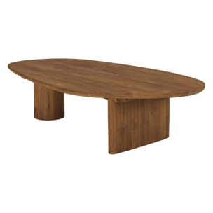 SIXTINE - Table basse 140x75cm en bois de teck recyclé