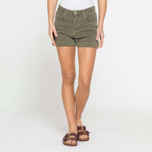 SHORT IN BULL DENIM STRETCH