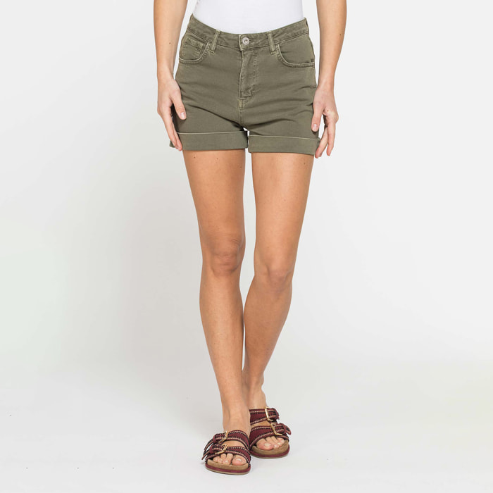 SHORT IN BULL DENIM STRETCH