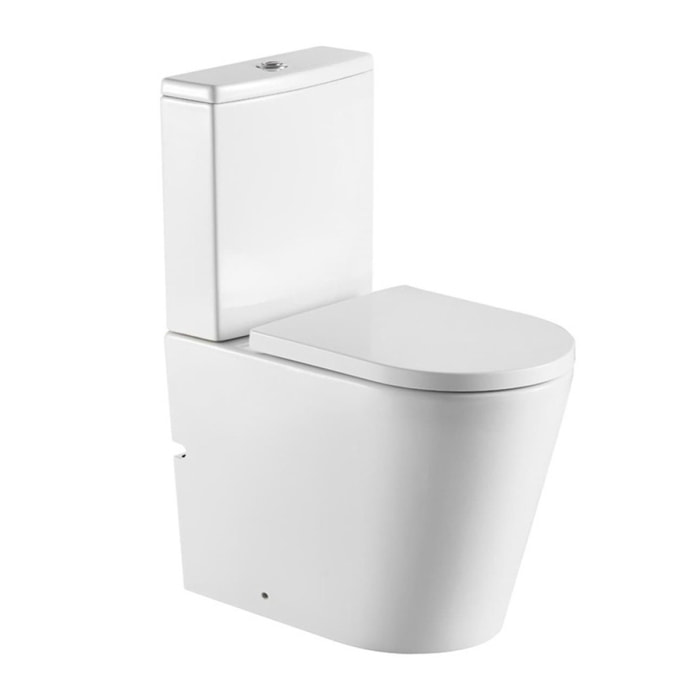 Brevis WC à poser sans bride + abattant softclose (SATBRE031RREXVPSN)