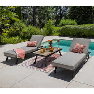 Salon de jardin modulable - 6 places - CARMEL