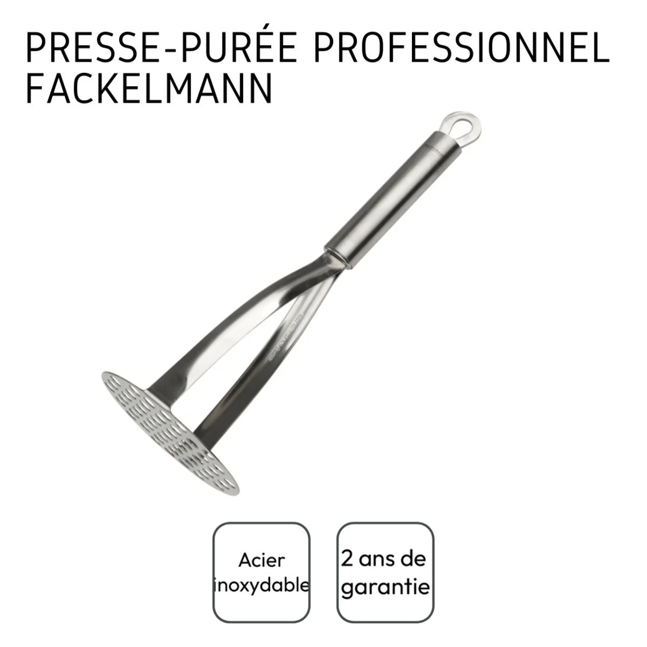 Presse purée professionnel inox Fackelmann Handmade Tradition
