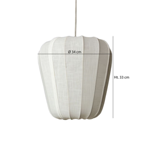 Suspension en coton ivoire et métal d34cm  ALBA