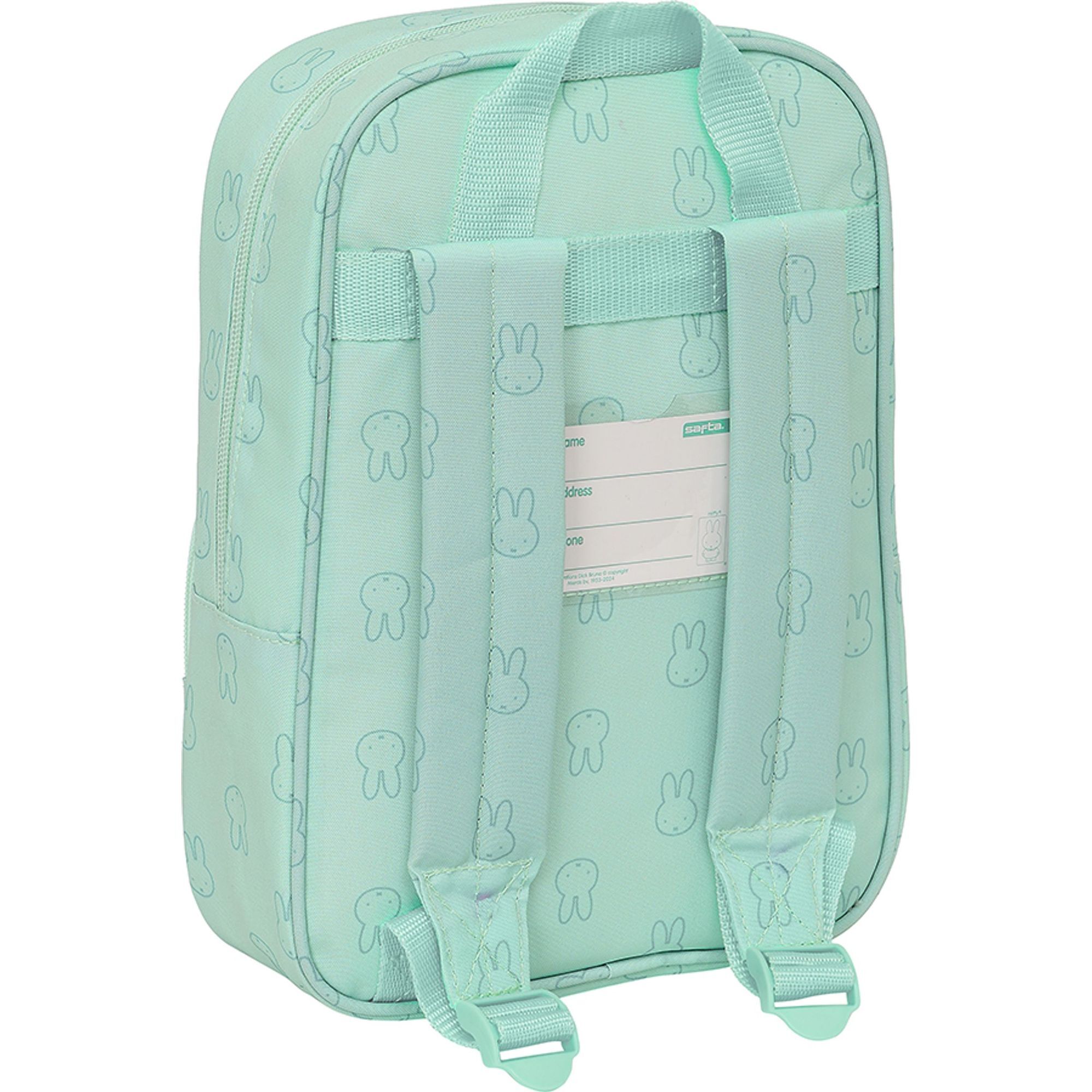 Mochila infantil recic y repelente agua miffy "menta"